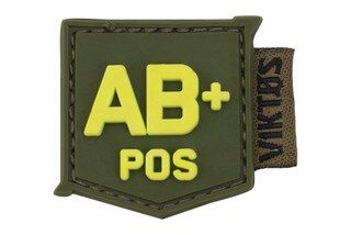 Viktos Bloodtype Mini Moralpha Medical Patch - AB Positive blood type features a glow in the dark design